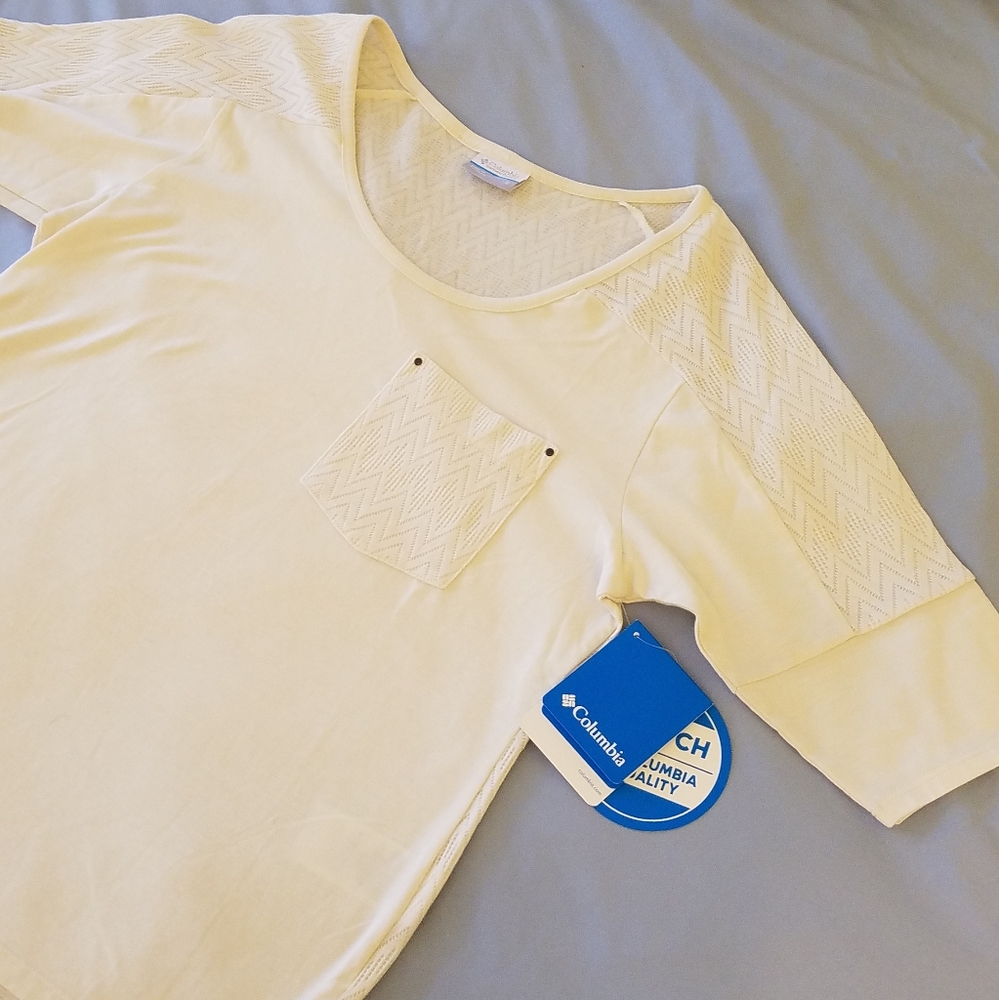 NWT Columbia 'Crestview Pullover' short sleeve top
